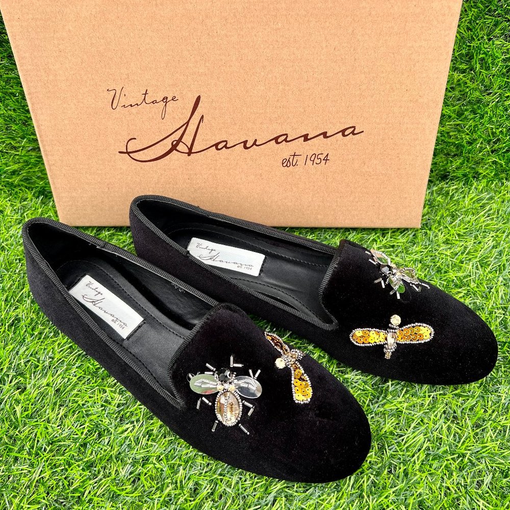 Vintage Havana Sue Velvet Flats